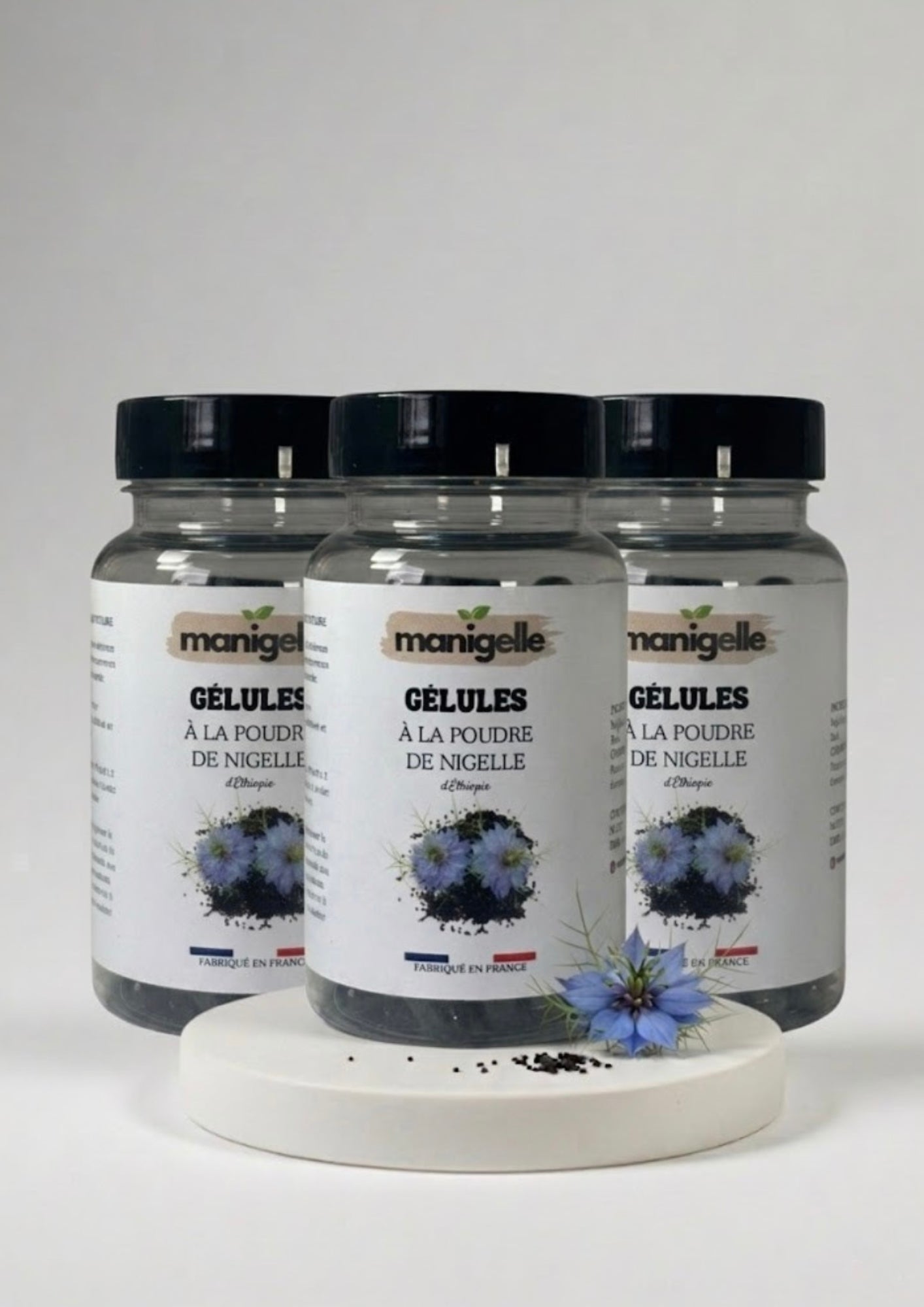 3 x 60 gélules à la poudre de Nigelle d’Éthiopie